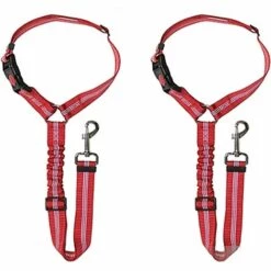 HABIENTôT Voiture Ceinture De Securite Pour Chien,Oi-FRIS 2pcs Réglable Ceinture De Sécurité Pour Appuie-tête De Voiture Pour Animaux De Compagnie Avec Elastique Et Bande Réfléchissante, Pour Chiens Et Chats