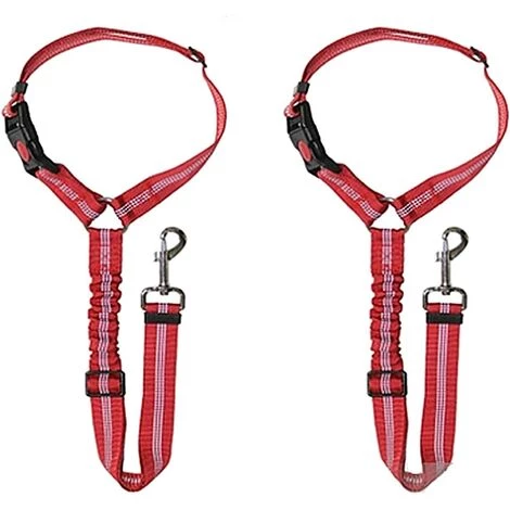 HABIENTôT Voiture Ceinture De Securite Pour Chien,Oi-FRIS 2pcs Réglable Ceinture De Sécurité Pour Appuie-tête De Voiture Pour Animaux De Compagnie Avec Elastique Et Bande Réfléchissante, Pour Chiens Et Chats 1 HABIENTôT Voiture Ceinture De Securite Pour Chien,Oi-FRIS 2pcs Réglable Ceinture De Sécurité Pour Appuie-tête De Voiture Pour Animaux De Compagnie Avec Elastique Et Bande Réfléchissante, Pour Chiens Et Chats