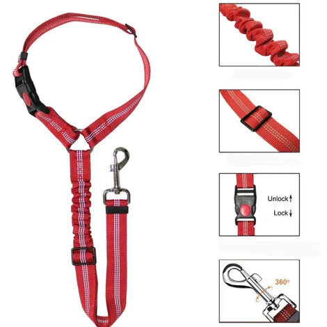 HABIENTôT Voiture Ceinture De Securite Pour Chien,Oi-FRIS 2pcs Réglable Ceinture De Sécurité Pour Appuie-tête De Voiture Pour Animaux De Compagnie Avec Elastique Et Bande Réfléchissante, Pour Chiens Et Chats 3 HABIENTôT Voiture Ceinture De Securite Pour Chien,Oi-FRIS 2pcs Réglable Ceinture De Sécurité Pour Appuie-tête De Voiture Pour Animaux De Compagnie Avec Elastique Et Bande Réfléchissante, Pour Chiens Et Chats – Image 3