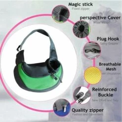 OCXIN Portable Pet Dogs Cats Puppy Messenger Bag Travel Carrier Sac à Bandoulière Respirant Mesh Carry Bag Small Dogs Cat Sling Pet Sling Backpack Pet Bag For Travel Dog Carrier,S -Cage, caisse et transport pour chien Soldes 66964372 3