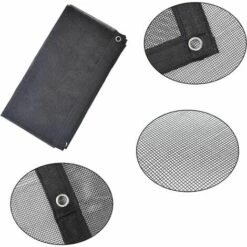 FLETéçA Filet De Sécurité Pour Voiture Pour Animaux De Compagnie, Filet De Barrière Pour Siège Arrière Pour Chien Durable Avec Crochets Et Sangles Pour Chiens (115 X 62 Cm) -Cage, caisse et transport pour chien Soldes 66968267 5