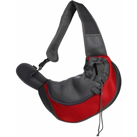 KAEJYIUT Sling Chien, Chat Animal De Compagnie Sac De Transport Pour Chien Sac De Transport Réglable épaule Sac De Transport En Filet Respirant - Convient Aux Chiots De Moins De 5 Kg, 37 X 29 X 25 Cm (L, Rouge) 1 KAEJYIUT Sling Chien, Chat Animal De Compagnie Sac De Transport Pour Chien Sac De Transport Réglable épaule Sac De Transport En Filet Respirant - Convient Aux Chiots De Moins De 5 Kg, 37 X 29 X 25 Cm (L, Rouge)
