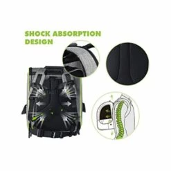 GGNRALNY Sac à Dos Chat Chien Extensible 90%, Sac Transport Pour Chat Petit Chien Respirant, Sac A Dos De Transport Chat Avec Matelas En Peluche Amovible, Pour Voyage En Train/Voiture/Restaurant/Avion -Cage, caisse et transport pour chien Soldes 67354133 4