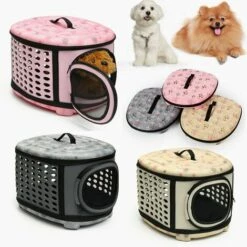 WIAN Chien Bande Chat Transporter Bagages à Main Boîte Carton Boîte Transporter, Sac Pour Animaux De Compagnie Sortir Sac De Transport Pliable Chat Sac Chien Sac à Dos -Cage, caisse et transport pour chien Soldes 67534214 3