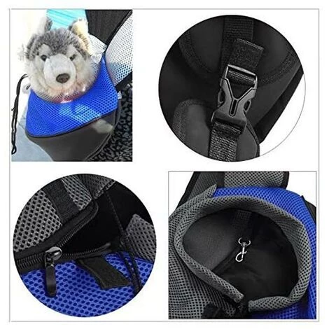 WIAN Sac De Transport Pour Chien, Chat, Chien, Sac à Bandoulière, Sac De Transport, Sac à Bandoulière, Sac à Dos En Maille Respirante Pour Animal De Compagnie 4 WIAN Sac De Transport Pour Chien, Chat, Chien, Sac à Bandoulière, Sac De Transport, Sac à Bandoulière, Sac à Dos En Maille Respirante Pour Animal De Compagnie – Image 4