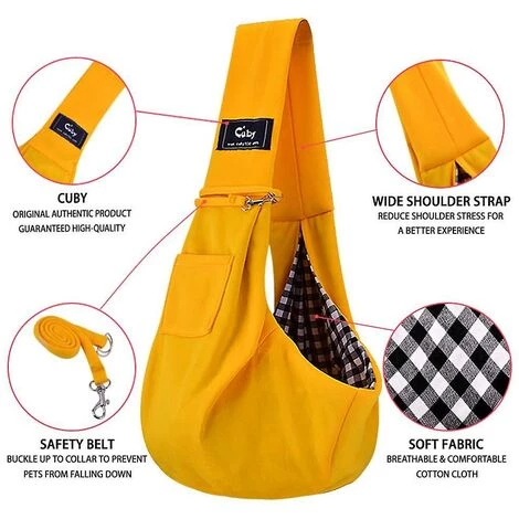 WIAN Sac Pour Chien Sac De Transport Transporter Chien Sac à Dos Sangle Petit Réglable Sangle Pour Animal De Compagnie Voyage Chat Fronde Protecteur 3 WIAN Sac Pour Chien Sac De Transport Transporter Chien Sac à Dos Sangle Petit Réglable Sangle Pour Animal De Compagnie Voyage Chat Fronde Protecteur – Image 3