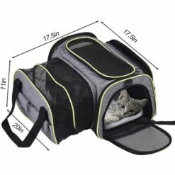 WIAN Sac Pour Animaux De Compagnie Pliable Et Extensible Pour Bagages De Chat Pour Sortir Sac à Main Portable Pour Animaux De Compagnie -Cage, caisse et transport pour chien Soldes 67534288 3
