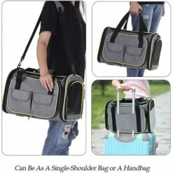 WIAN Sac Pour Animaux De Compagnie Pliable Et Extensible Pour Bagages De Chat Pour Sortir Sac à Main Portable Pour Animaux De Compagnie -Cage, caisse et transport pour chien Soldes 67534288 5