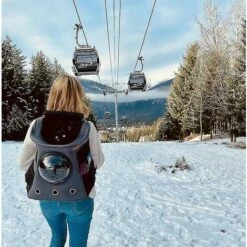 WIAN Grand Chat Sac à Dos Animal De Compagnie Chat Sac à Dos Chat Espace Portable Sortir Sac Chien Voyage Sac De Transport -Cage, caisse et transport pour chien Soldes 67647279 5