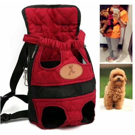 Ensoleillé Pet Backpack Outing Bag Sac De Transport Sac à Dos Pour Chien Sac à Dos Poitrine, Rouge L 4 Ensoleillé Pet Backpack Outing Bag Sac De Transport Sac à Dos Pour Chien Sac à Dos Poitrine, Rouge L – Image 4