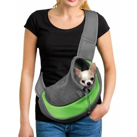 ENLENK Sac De Transport Portable Chien Sac Bandoulière Filet Respirant Pour Chien Et Chat Chiot épaule Pour Animaux De Compagnie Sling Sac Transporteur Réglable Sac De Voyage Pour Petits Animaux Chien,L 1 ENLENK Sac De Transport Portable Chien Sac Bandoulière Filet Respirant Pour Chien Et Chat Chiot épaule Pour Animaux De Compagnie Sling Sac Transporteur Réglable Sac De Voyage Pour Petits Animaux Chien,L