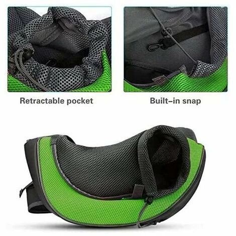 ENLENK Sac De Transport Portable Chien Sac Bandoulière Filet Respirant Pour Chien Et Chat Chiot épaule Pour Animaux De Compagnie Sling Sac Transporteur Réglable Sac De Voyage Pour Petits Animaux Chien,L 4 ENLENK Sac De Transport Portable Chien Sac Bandoulière Filet Respirant Pour Chien Et Chat Chiot épaule Pour Animaux De Compagnie Sling Sac Transporteur Réglable Sac De Voyage Pour Petits Animaux Chien,L – Image 4