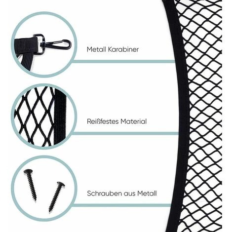 LLOVE Filet à Bagages De Voiture, Filet De Coffre En Nylon élastique 110x60cm Filet De Protection Filet De Séparation Multifonction Pour Le Stockage Du Coffre 2 LLOVE Filet à Bagages De Voiture, Filet De Coffre En Nylon élastique 110x60cm Filet De Protection Filet De Séparation Multifonction Pour Le Stockage Du Coffre – Image 2