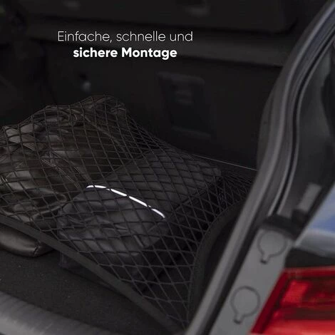 LLOVE Filet à Bagages De Voiture, Filet De Coffre En Nylon élastique 110x60cm Filet De Protection Filet De Séparation Multifonction Pour Le Stockage Du Coffre 4 LLOVE Filet à Bagages De Voiture, Filet De Coffre En Nylon élastique 110x60cm Filet De Protection Filet De Séparation Multifonction Pour Le Stockage Du Coffre – Image 4