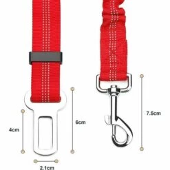 ECHOO Lot De 2 Voiture Ceinture De Securite Pour Chien, Avec Absorption Des Chocs Et Mousqueton Elastique Reglable Pour Chien Harnais De Securite Superieure Pour Tous Les Chiens Et Chats (Rouge) 9 ECHOO Lot De 2 Voiture Ceinture De Securite Pour Chien, Avec Absorption Des Chocs Et Mousqueton Elastique Reglable Pour Chien Harnais De Securite Superieure Pour Tous Les Chiens Et Chats (Rouge) -Cage, caisse et transport pour chien Soldes 68086201 5