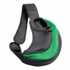 ELLE Sac Messager Pour Animal De Compagnie, Sac à Bandoulière En Filet Respirant Pour Petits Animaux De Compagnie, Sac De Mains Libres Pour Chat Et Chien Pour Voyager,vert,L
