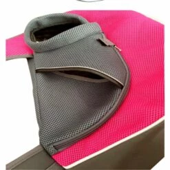 ELLE Sac Messager Pour Animal De Compagnie, Sac à Bandoulière En Filet Respirant Pour Petits Animaux De Compagnie, Sac De Mains Libres Pour Chat Et Chien Pour Voyager,S,38*10*20cm,Violet Clair -Cage, caisse et transport pour chien Soldes 68318677 3