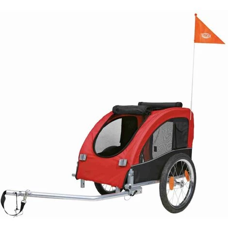 TRIXIE Roulotte De Vélo, M: 63 × 68 × 75/137 Cm, Noir/rouge 1 TRIXIE Roulotte De Vélo, M: 63 × 68 × 75/137 Cm, Noir/rouge