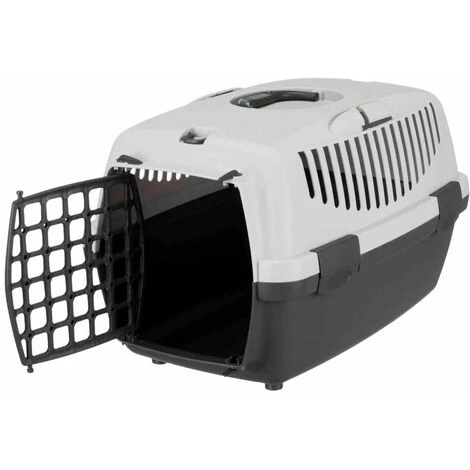 TRIXIE Box De Transport Capri 1, XS: 32 × 31 × 48 Cm, Gris Foncé/bleu Pastel 2 TRIXIE Box De Transport Capri 1, XS: 32 × 31 × 48 Cm, Gris Foncé/bleu Pastel – Image 2