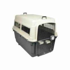 FLAMINGO Cage De Transport Nomad Gris XXXL 82x122x97cm