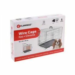 FLAMINGO Cage Pour Chien Métallique 2 Portes Taille XS 63 Cm X 43 Cm X H 49 Cm