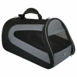 ANKA Sac De Transport Profile Noir Et Gris Pour Chat Et Chien Jusqu'à 6 Kg