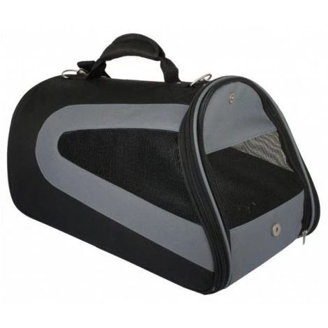 ANKA Sac De Transport Profile Noir Et Gris Pour Chat Et Chien Jusqu'à 6 Kg 1 ANKA Sac De Transport Profile Noir Et Gris Pour Chat Et Chien Jusqu'à 6 Kg