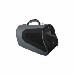ANKA Sac De Transport Profile Pour Chien Et Chat Gris Et Noir Longueur 43,5 Cm X Largeur 26 Cm X Hauteur 26 Cm